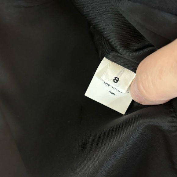 Doncaster Black Wool Single Button 80s Style Long Blazer - Picture 9 of 10